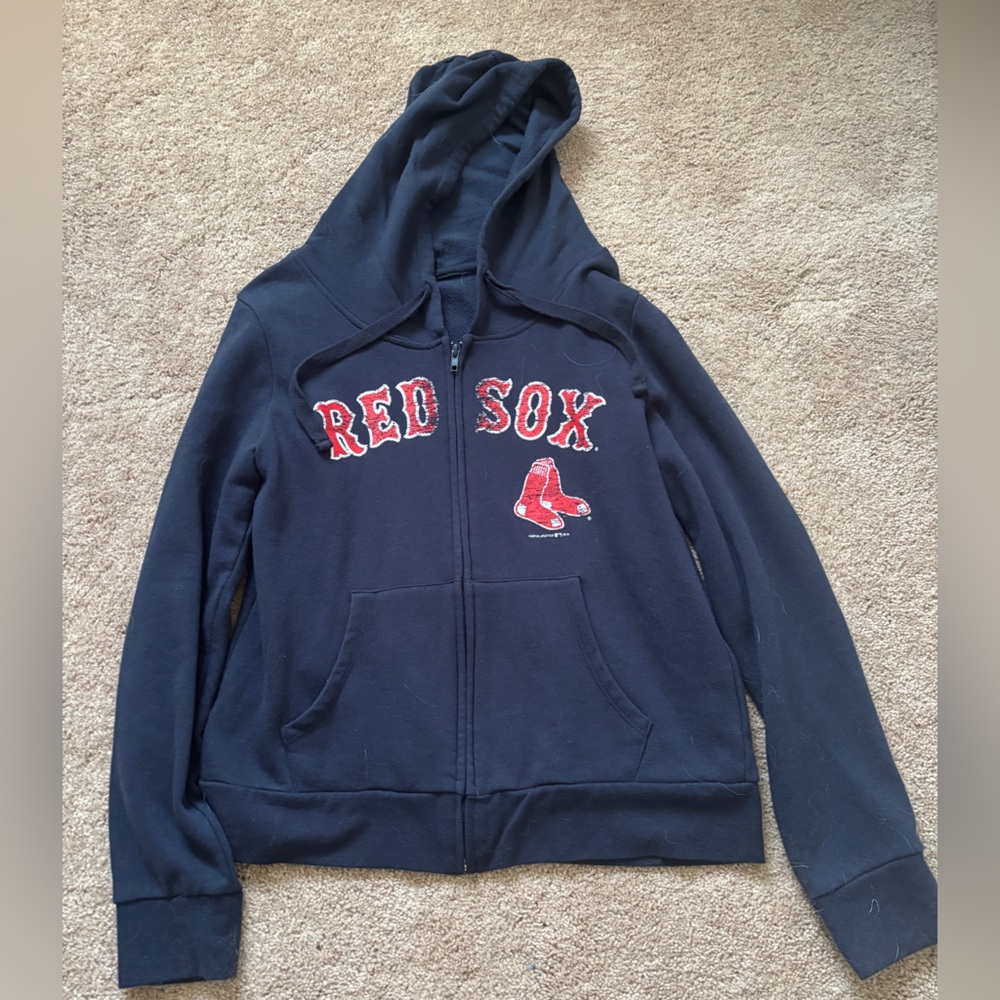 Red Sox Navy Zip-Up Hoodie